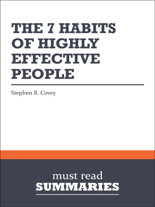 Title details for The 7 Habits of Highly Effective People - Stephen R. Covey by Must Read Summaries - Wait list